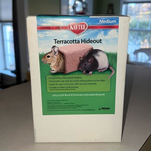 Kaytee terra-cotta hideout or hamsters, gerbils, & other small animals NEW box - Picture 1 of 5